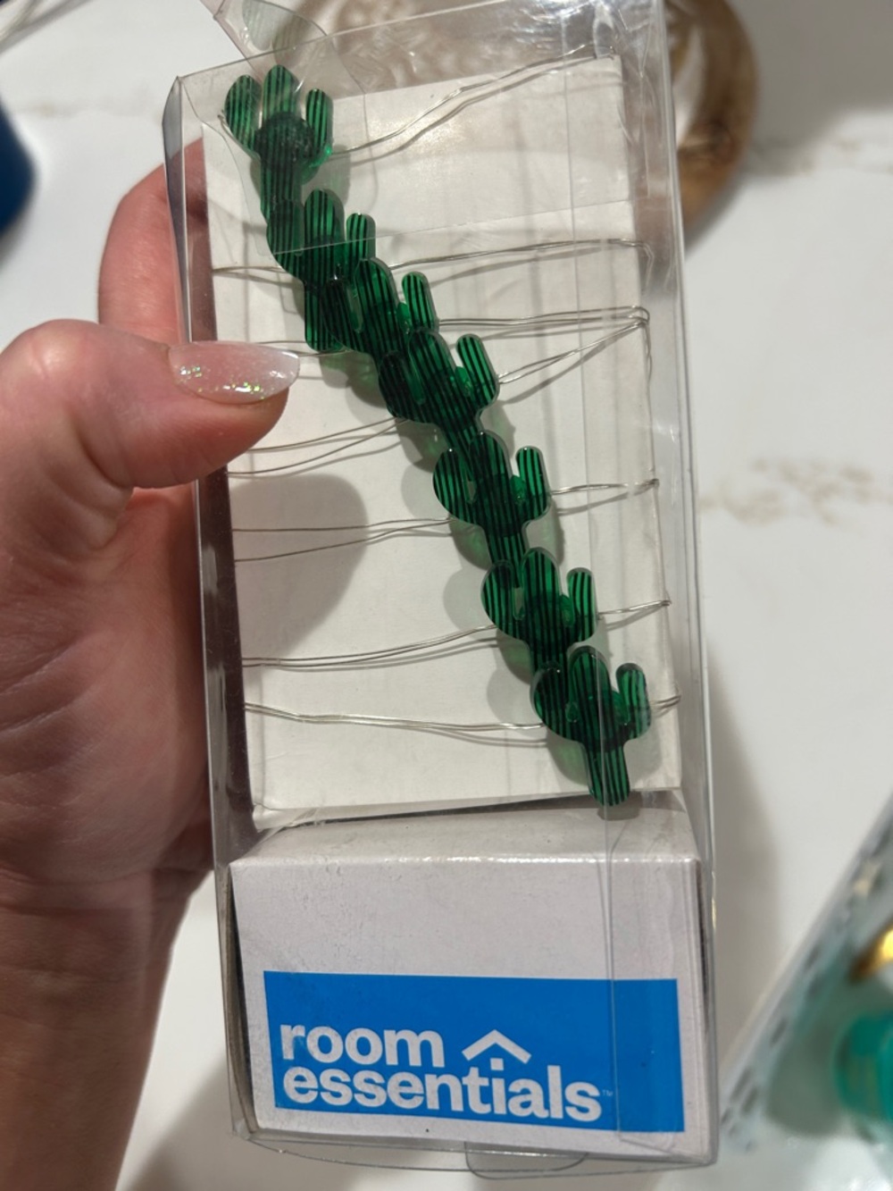 Room Essentials Green Cactus Decorative String Lights